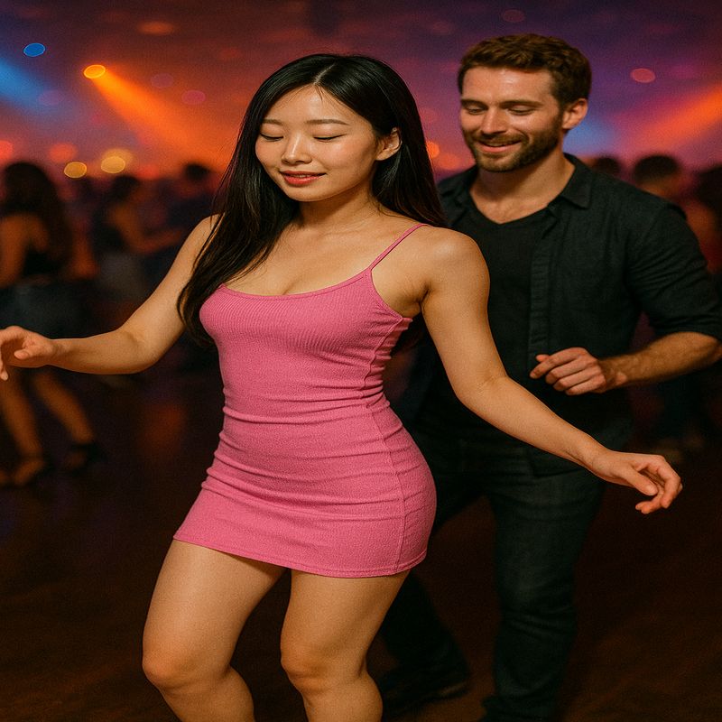 Korean Woman at a Hongdae Club